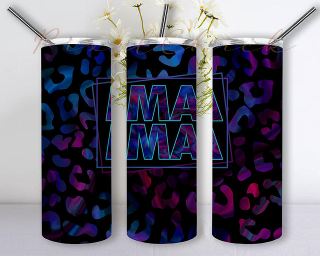 Mama Tumbler PNG, Mama 20oz Skinny Tumbler Sublimation Design Straight/Tapered PNG Sublimation PixelChick 