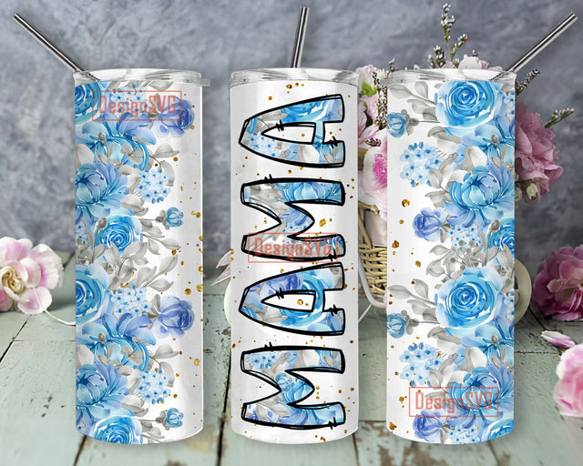 Mama Tumbler png, Mothers Day Tumbler Wrap, Watercolor Floral Tumbler Png, 20oz Skinny Tumbler Sublimation Design, Mother Quote Tumbler Png Sublimation DesignSVG 