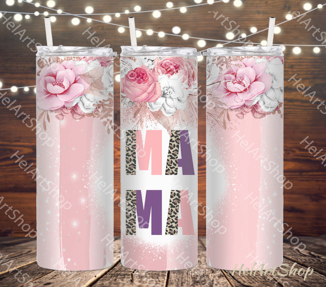Mama Tumbler PNG | SKINNY TUMBLER 20oz Png Sublimation _HelArtShop_ 