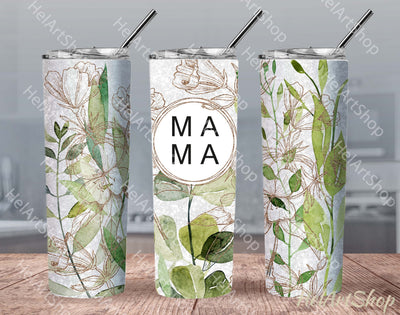 Mama Tumbler PNG | SKINNY TUMBLER 20oz Png Sublimation _HelArtShop_ 