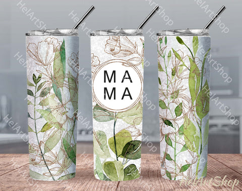 Mama Tumbler PNG | SKINNY TUMBLER 20oz Png Sublimation _HelArtShop_ 