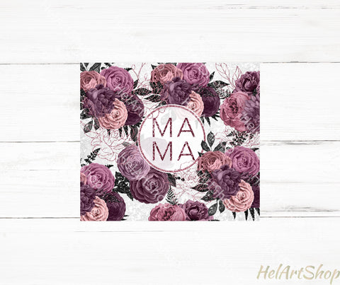 Mama Tumbler PNG | SKINNY TUMBLER 20oz Png Sublimation _HelArtShop_ 
