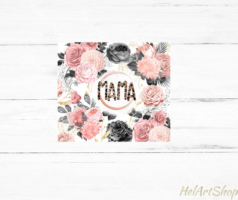 Mama Tumbler PNG Sublimation, SKINNY TUMBLER 20oz Png Sublimation _HelArtShop_ 