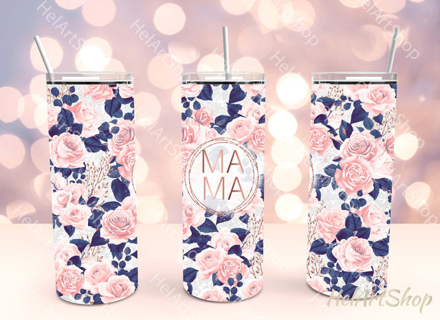 Mama Tumbler PNG Sublimation |SKINNY TUMBLER 20oz Sublimation _HelArtShop_ 