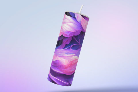 MAMA Tumbler, Skinny Tumbler 20 oz Design Wrap, Purple Gold Floral Tumbler wrap PNG, Seamless Sublimation Design PNG, Skinny Travel Tumbler Sublimation Syre Digital Creations 