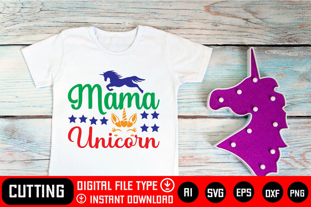 Mama Unicorn SVG CraftlabSvg29 