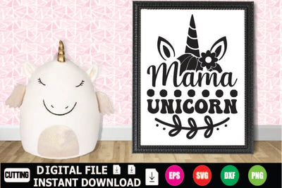 Mama Unicorn SVG Shahin alam 