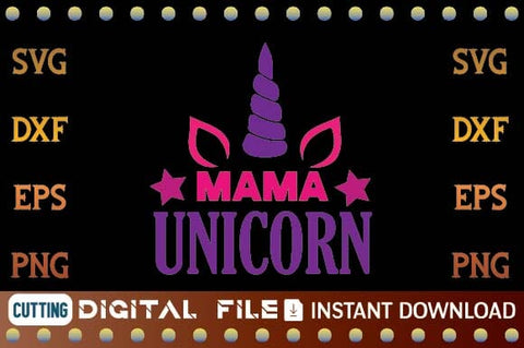 mama unicorn svg SVG designer krishna 