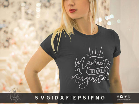 Mamacita Needs A Margarita | Cinco De Mayo Cut File SVG TheBlackCatPrints 