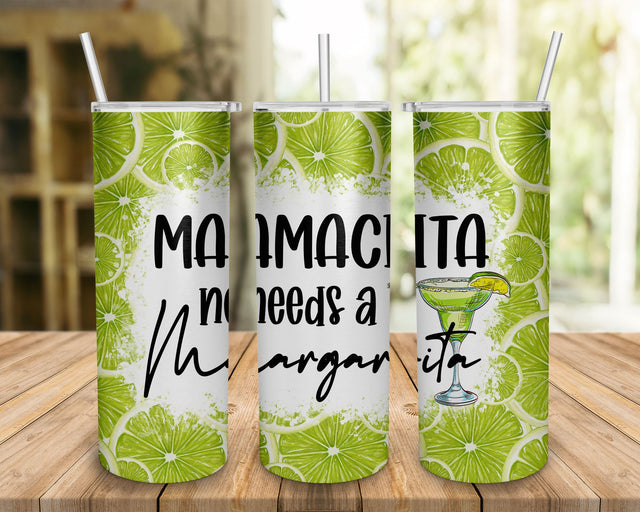 Mamacita Needs A Margarita, Drinking Tumbler, 20 Ounce Skinny Tumbler, Stainless Tumbler SVG BOO-design 