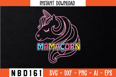 MAMACORN T-Shirt Design SVG Nbd161 