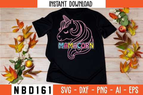MAMACORN T-Shirt Design SVG Nbd161 