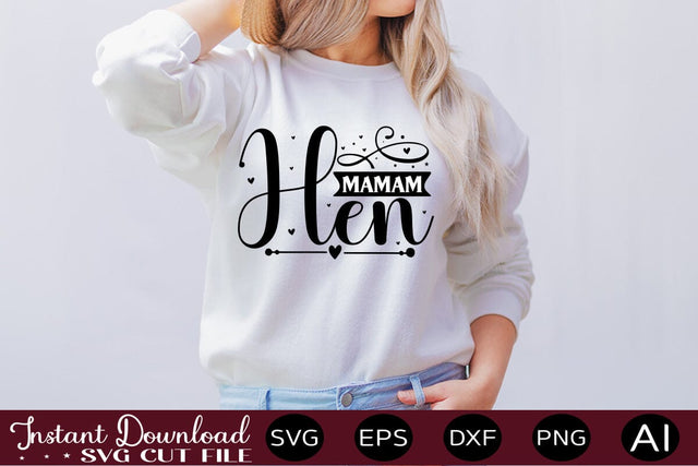 Mamam Hen SVG SVG designmaster24 
