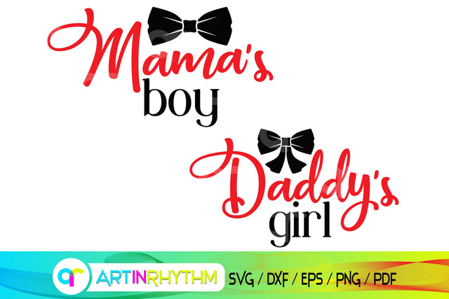mama's boy svg, daddy's girl svg, happy valentine's day, valentines svg SVG Artinrhythm shop 