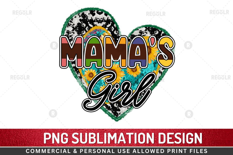 Mamas girl Sublimation PNG Sublimation Regulrcrative 