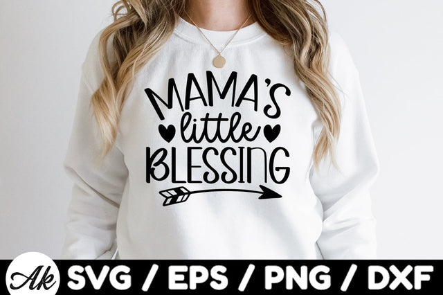 Mama's little blessing svg SVG akazaddesign 
