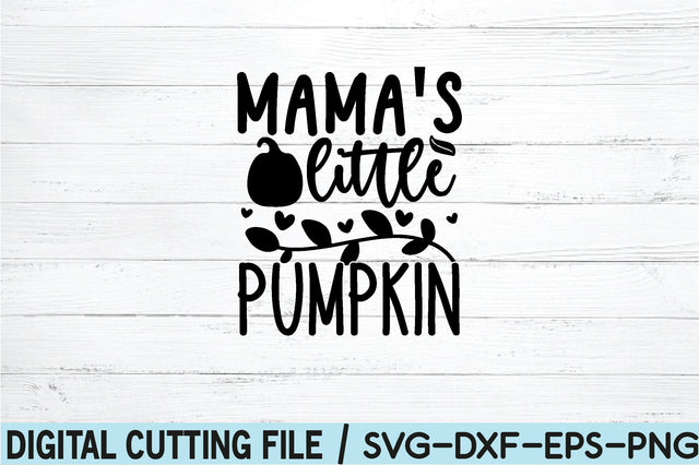 mama's little pumpkin SVG SVG buydesign 