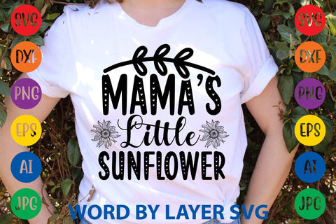 Mama’s Little Sunflower SVG Design SVG Rafiqul20606 