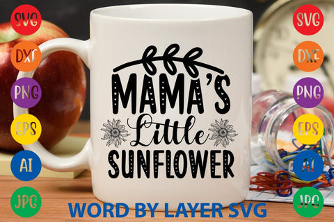 Mama’s Little Sunflower SVG Design SVG Rafiqul20606 
