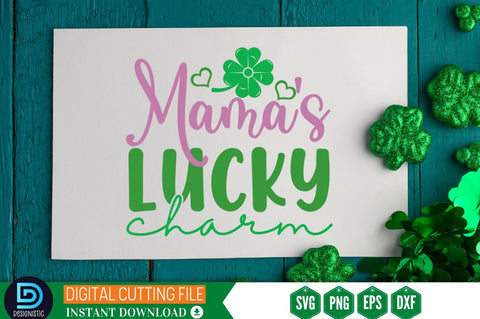 Mama's lucky charm SVG SVG DESIGNISTIC 