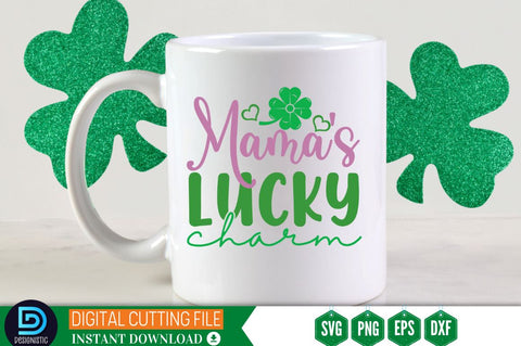 Mama's lucky charm SVG SVG DESIGNISTIC 