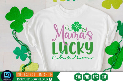 Mama's lucky charm SVG SVG DESIGNISTIC 