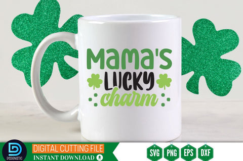 Mama's lucky charm SVG SVG DESIGNISTIC 