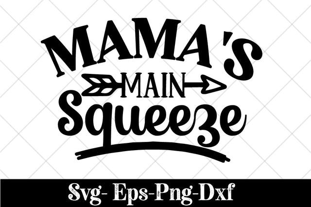 MaMa's Main Squeeze SVG Cutting File, AI, Dxf and Printable PNG Files Silhouette Cameo Cricut Lemon Summer Spring Mommy Baby Lemonade Kids SVG Svgcraft 