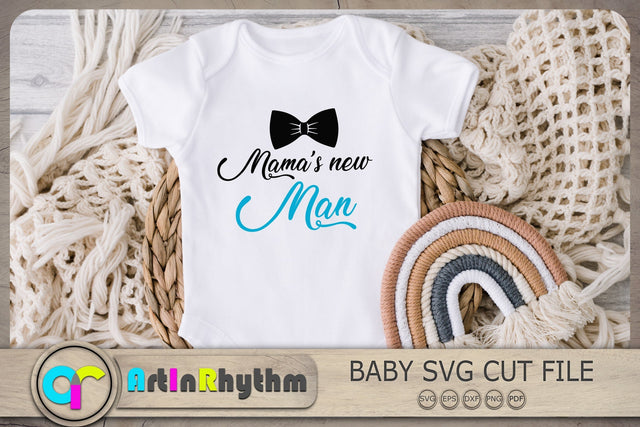 Mama's New Man Svg, Baby Boy Svg, Baby Svg, Baby Quotes Svg SVG Artinrhythm shop 