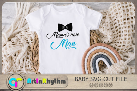 Mama's New Man Svg, Baby Boy Svg, Baby Svg, Baby Quotes Svg SVG Artinrhythm shop 