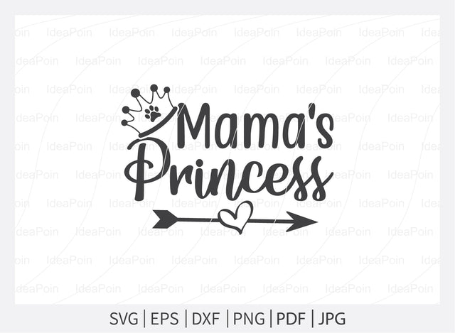 Mama's Princess svg, Dog Bandana svg, Valentine's Day Dog Bandana svg, Valentine's Day svg, Dog valentine svg, Dog Life svg, dog valentine quotes, Dog SVG Dinvect 