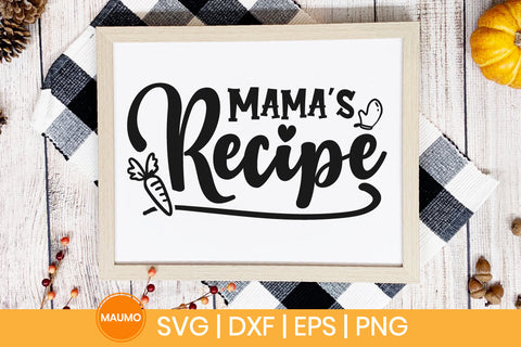 Mama's recipe, Food svg quote SVG Maumo Designs 