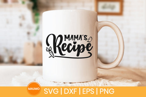 Mama's recipe, Food svg quote SVG Maumo Designs 