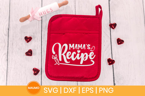 Mama's recipe, Food svg quote SVG Maumo Designs 
