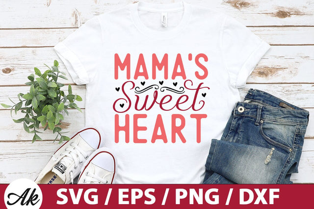 Mama's sweet heart SVG SVG akazaddesign 