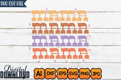 Mama,SVGs,Quotes and Sayings,Food & Drink,On Sale, Print & Cut SVG Newmockups 