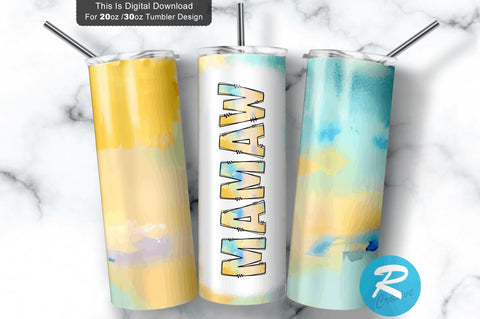 Mamaw 20 oz / 30 oz Tumbler PNG Sublimation Regulrcrative 