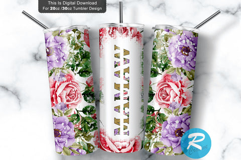 Mammaw 20 oz / 30 oz Tumbler PNG Sublimation Regulrcrative 