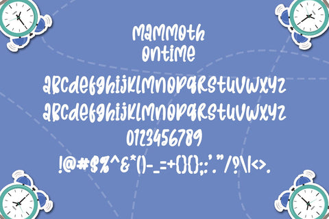 Mammoth Ontime Font nearzz 