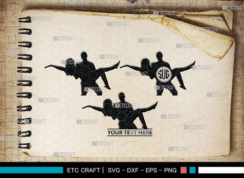 Man Carrying Woman Monogram, Man Carrying Woman Silhouette, Man Carrying Woman SVG, Woman Svg, Carrying Svg, SB00381 SVG ETC Craft 