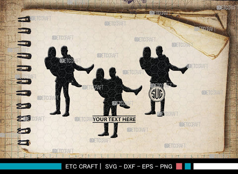 Man Carrying Woman Monogram, Man Carrying Woman Silhouette, Man Carrying Woman SVG, Woman Svg, Carrying Svg, SB00381 SVG ETC Craft 