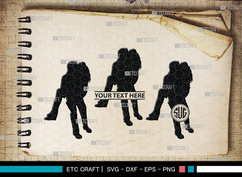 Man Carrying Woman Monogram, Man Carrying Woman Silhouette, Man Carrying Woman SVG, Woman Svg, Carrying Svg, SB00381 SVG ETC Craft 