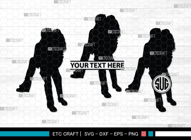Man Carrying Woman Monogram, Man Carrying Woman Silhouette, Man Carrying Woman SVG, Woman Svg, Carrying Svg, SB00381 SVG ETC Craft 
