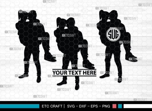 Man Carrying Woman Monogram, Man Carrying Woman Silhouette, Man Carrying Woman SVG, Woman Svg, Carrying Svg, SB00381 SVG ETC Craft 