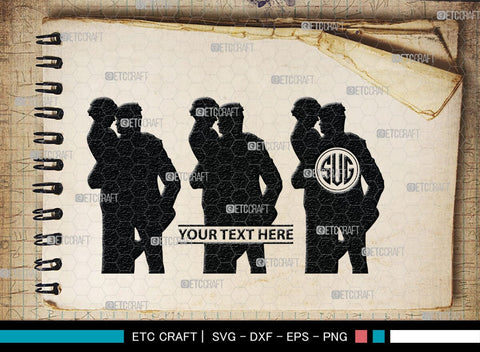 Man Carrying Woman Monogram, Man Carrying Woman Silhouette, Man Carrying Woman SVG, Woman Svg, Carrying Svg, SB00381 SVG ETC Craft 