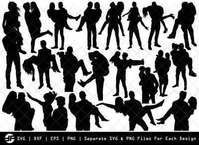 Man Carrying Woman SVG | Silhouette Bundle | SVG Cut File SVG ETC Craft 