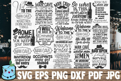 Man Cave Bundle SVG MintyMarshmallows 