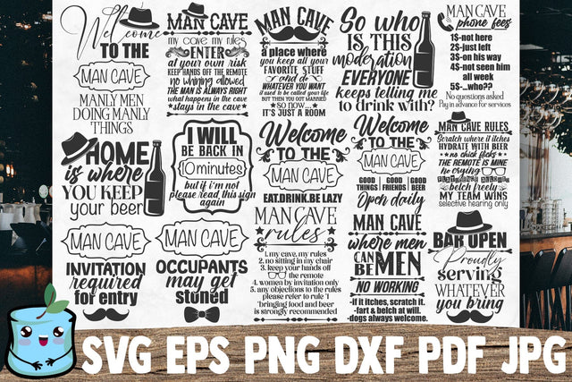 Man Cave Bundle SVG MintyMarshmallows 