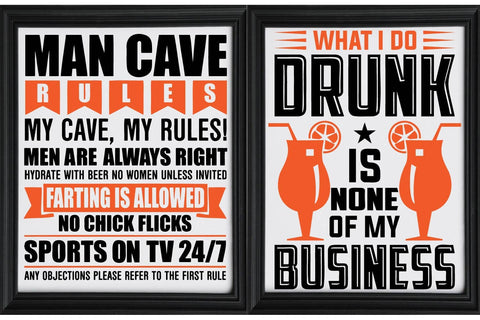 Man Cave Quotes SVG bundle, Beer Signs SVG Paper Switch 