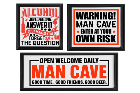Man Cave Quotes SVG bundle, Beer Signs SVG Paper Switch 